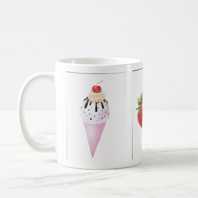 Mug cônes de fraise (Gauche)
