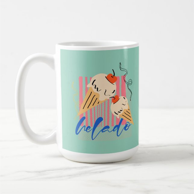 Mug Cônes de glace italiens rétro (Gauche)