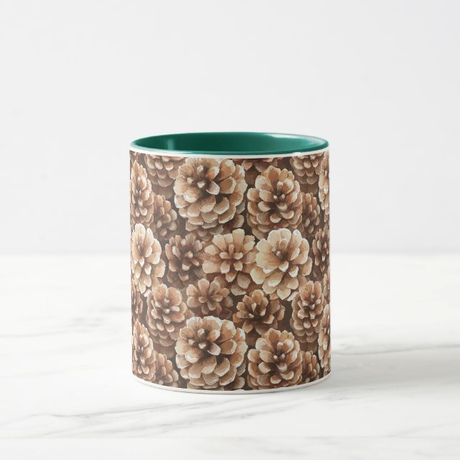 Mug Cônes de pin bruns   (Centre)