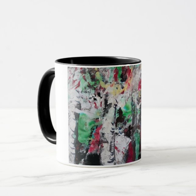 Mug Confetti couleur collision jungle (Devant gauche)