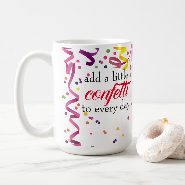 Mug Confettis Colorés (Avec donut)