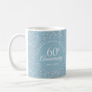 Mug Confettis de coeurs pour le 60e anniversaire