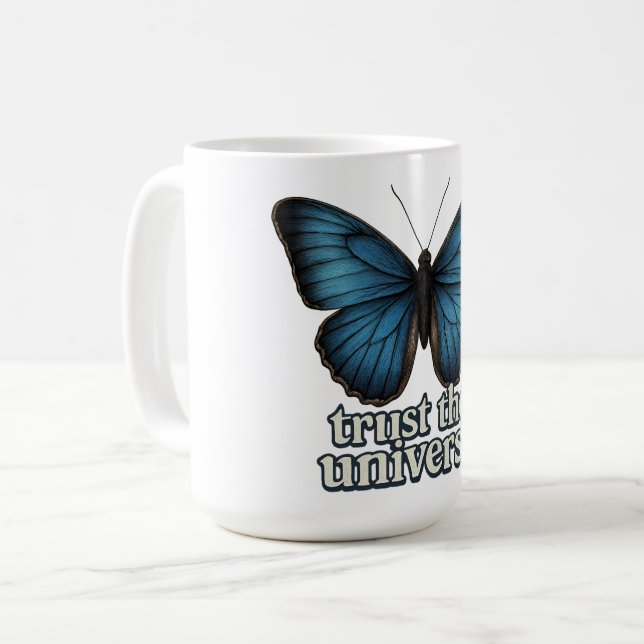 Mug Confiance à l'univers - Droit de l'attraction (Devant gauche)