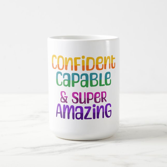 Mug Confiance Capable Et Super Extraordinaire (Centre)