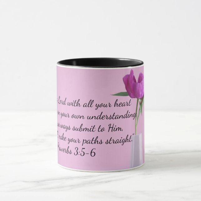 Mug Confiance Dans Le Seigneur Avec Tout Votre Coeur B (Centre)
