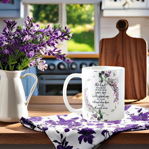 Mug Confiance dans le Seigneur floral