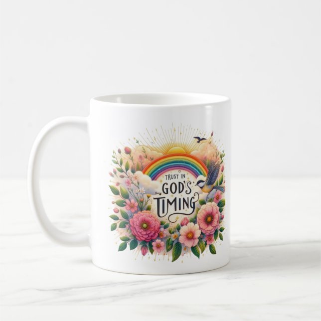 Mug Confiance dans le temps de Dieu (Gauche)