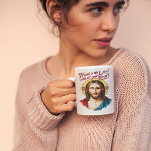 Mug Confiance Divine : Jésus encourage la foi