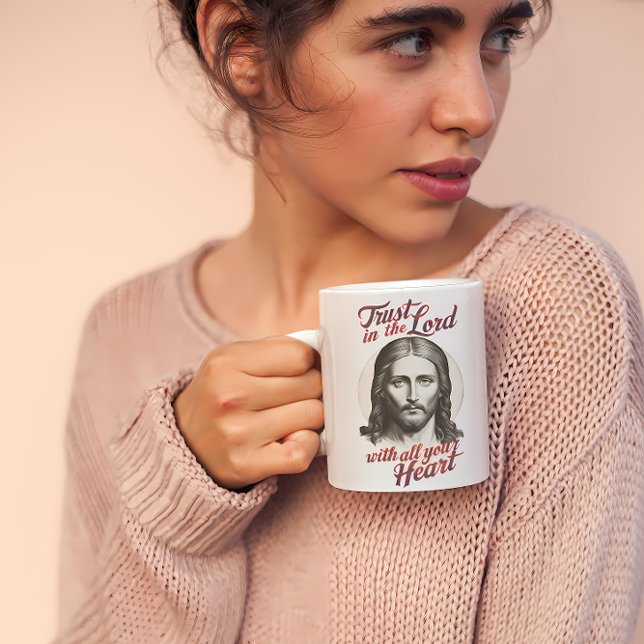 Mug Confiance divine : Message de Jésus (Créateur téléchargé)