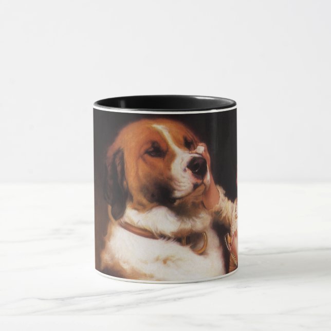 Mug Confiance par Charles Burton Barber, Chien Saint-B (Centre)