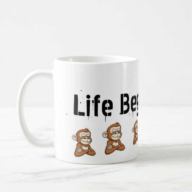 Mug Confident Monkey  Classic Mug, 11 oz (Gauche)