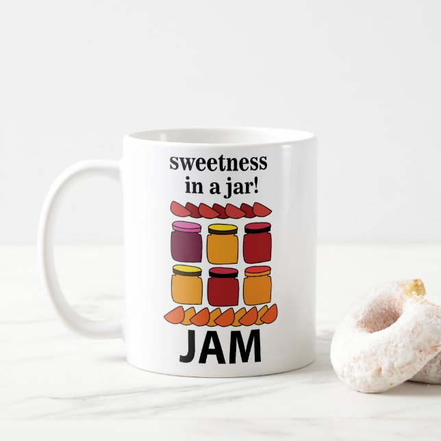 Mug Confiture De Fruit Douceur Dans Une Confiture De F (Avec donut)