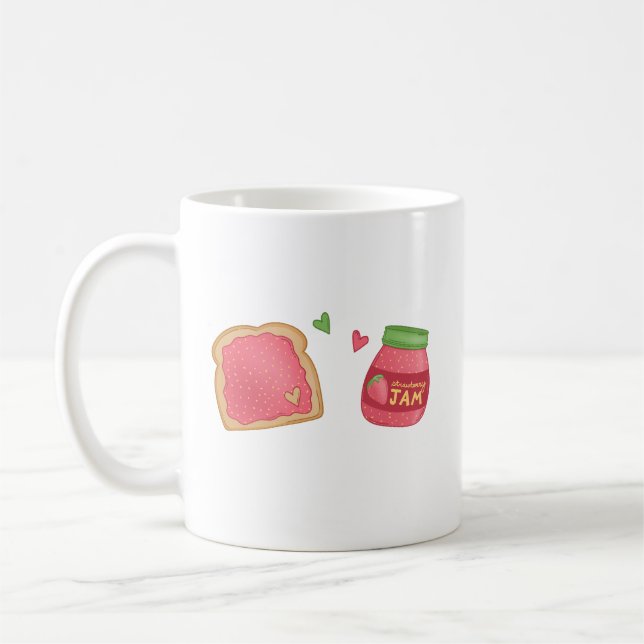 Mug Confiture de pain sucré et de fraise (Gauche)