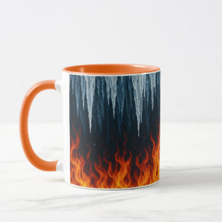Mug Conflit de feu et de glace - Contraste élémentaire