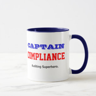 Mug Conformité du capitaine   Audit Superhero Auditor