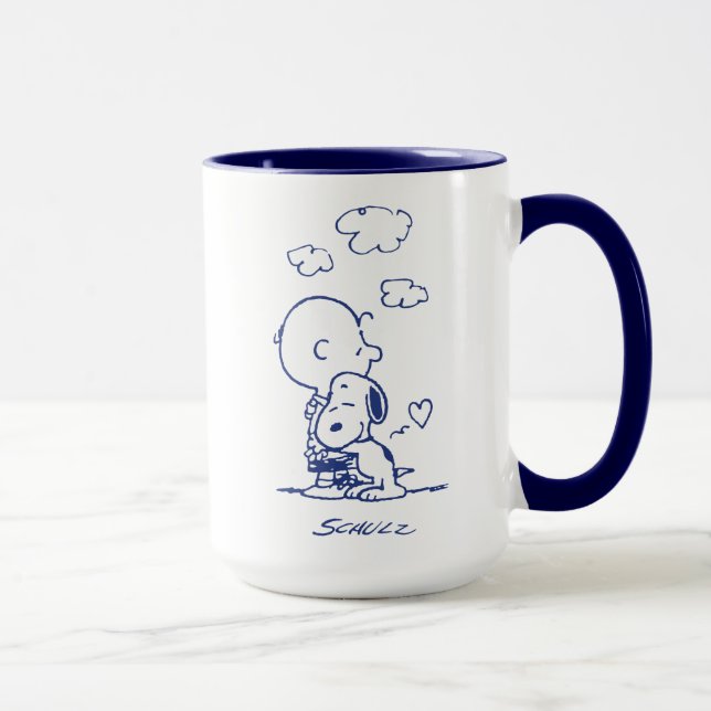 Mug Confort et sécurité | Charlie & Snoopy Hug (Droite)
