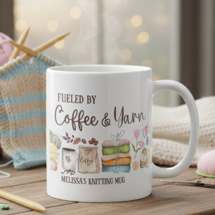 Mug Confort Personnalisé Alimenté par Café et Amoureux