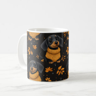 Mug Confortable Dachshund Automne Motif - Amoureux de