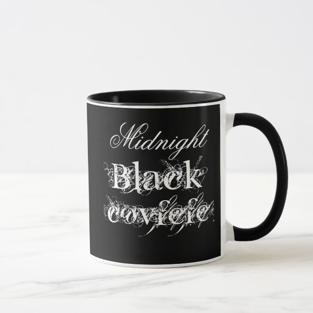 Mug Confvefe noir de minuit personnalisable (Droite)