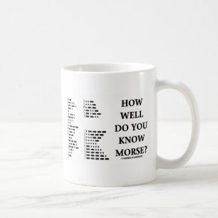 Mug Connais-Tu Bien Morse ? (Code Morse Intl)