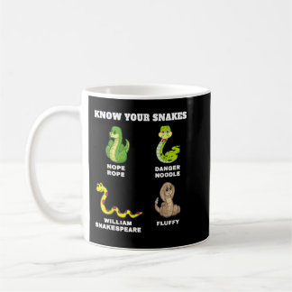 Mug Connaissez Vos Serpents Drôle Noms Danger Noodle N