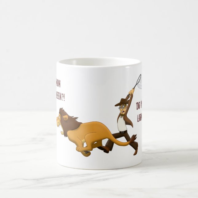 Mug "Connaissez-vous quels lions j'ai chassés ? " (Centre)