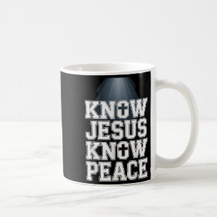 Mug Connaître Jésus connaître la paix Christian Graphi