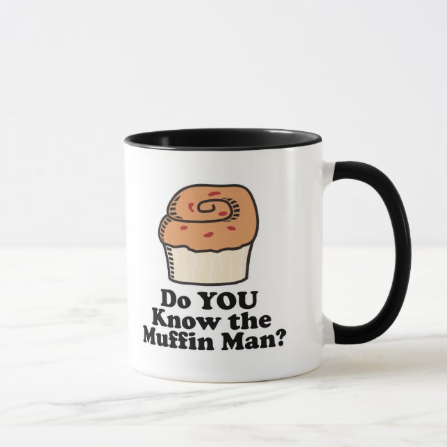 Mug connaître l'homme au muffin (Droite)