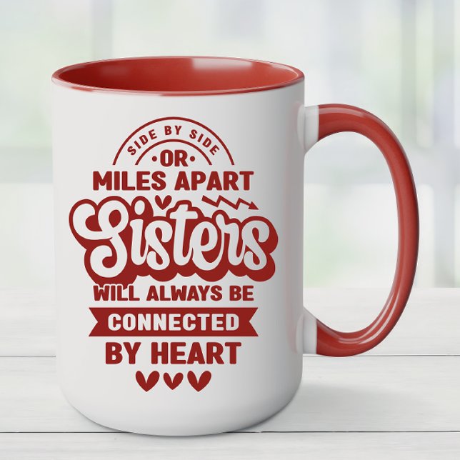 Mug Connecté par Heart Sister (Sisters Coffee Mug)