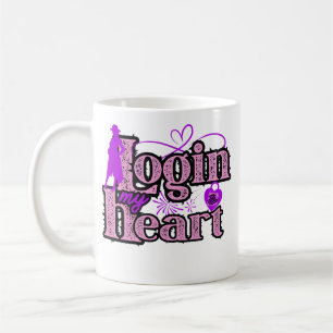 Mug Connectez-vous à mon coeur. Saint-Valentin