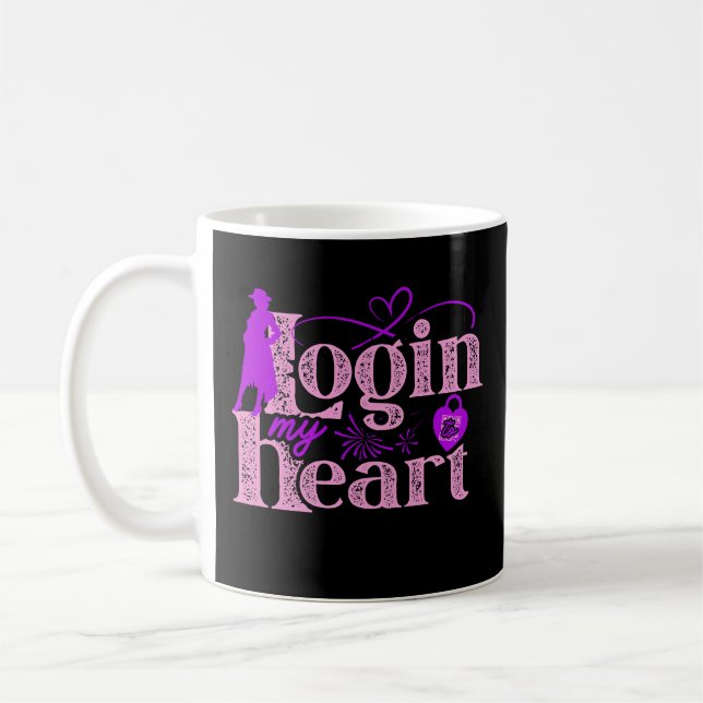Mug Connectez-vous à mon coeur. Saint Valentin.Mug (Gauche)