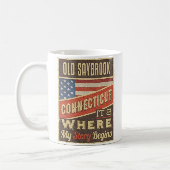 Mug Connecticut Old Saybrook (Gauche)
