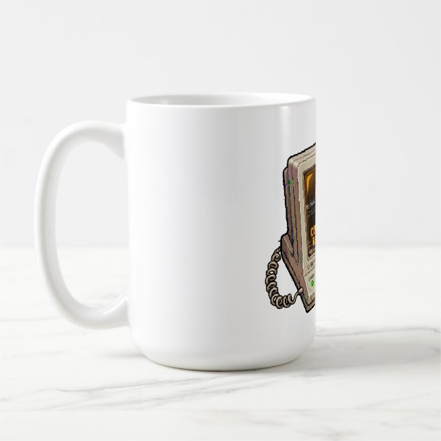 Mug Connexion avec la réalité perdue humour rétro d'in (Gauche)