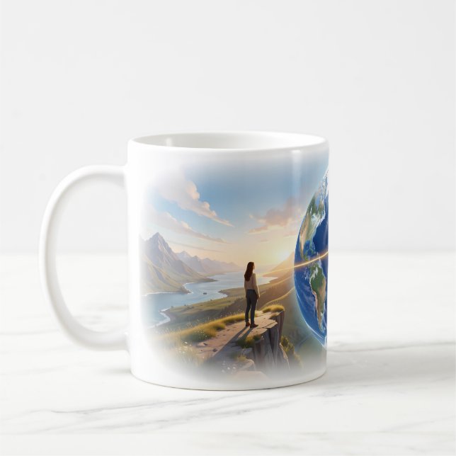 Mug Connexion Mondiale à travers les chemins de mo (Gauche)