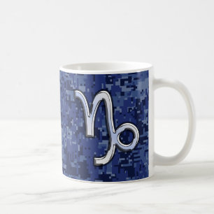 Mug Connexion Zodiac Capricorne sur Camouflage numériq
