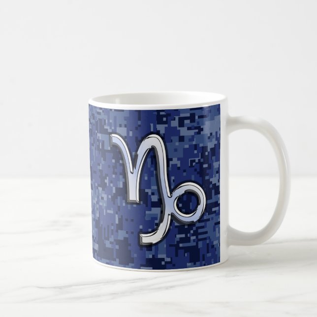 Mug Connexion Zodiac Capricorne sur Camouflage numériq (Droite)