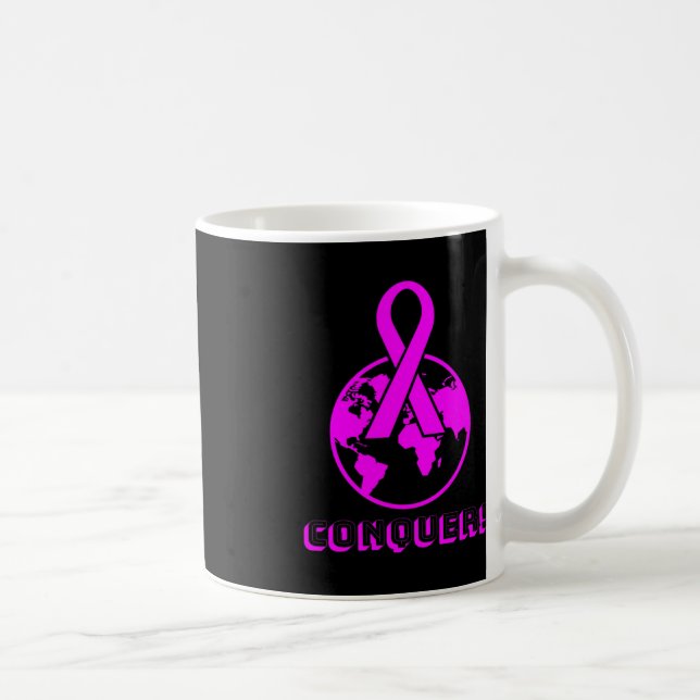 Mug CONQUER ! le monde - combattre le cancer du sein (Droite)