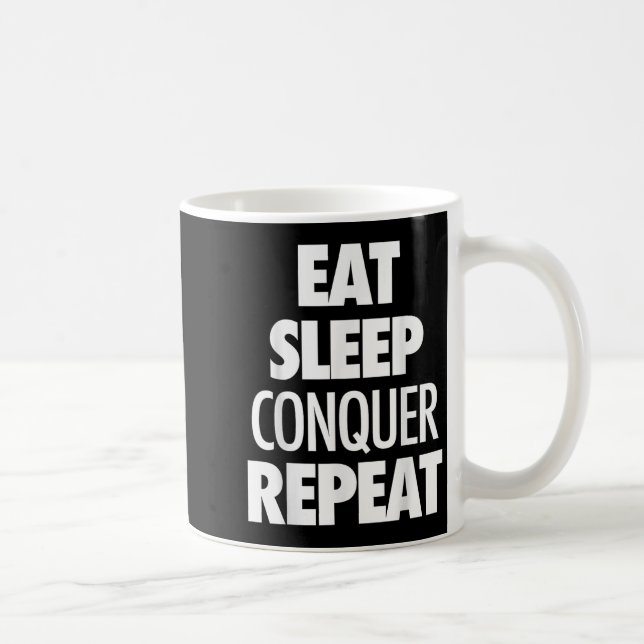 Mug Conquérir la répétition - Citation Motivationnelle (Droite)