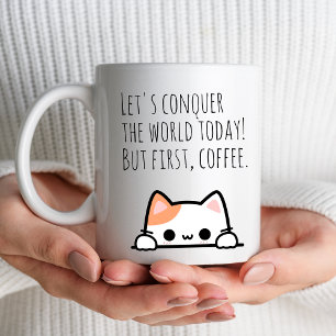 Mug "Conquérons le monde aujourd'hui ! Mais tout d'abo