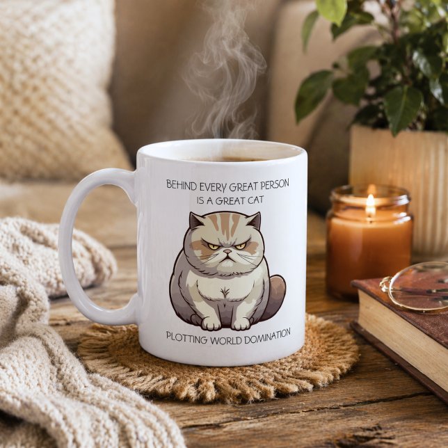 Mug Conquête du monde par les chats drôles  (Créateur téléchargé)