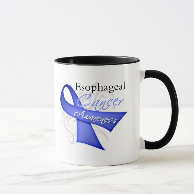 Mug Conscience oesophagienne de Cancer de ruban (Droite)