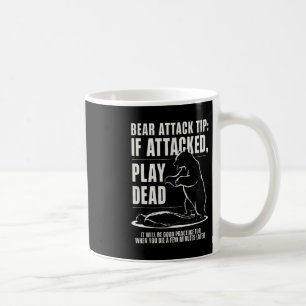 Mug Conseil d'attaque d'ours de camping Faire le mort 