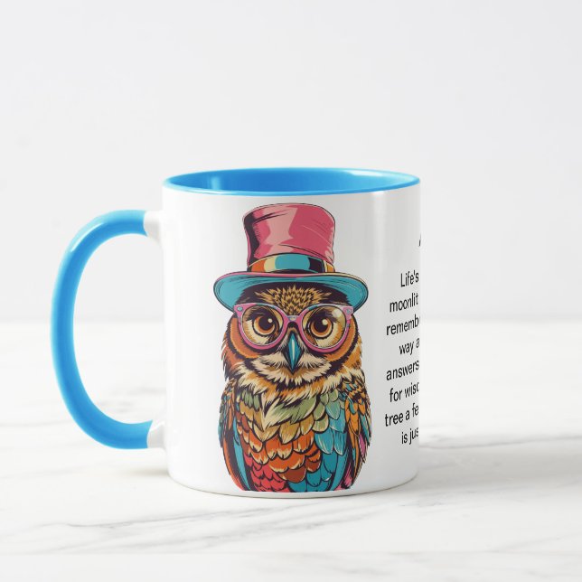 Mug Conseil Drôle D'Un Chouette (Gauche)
