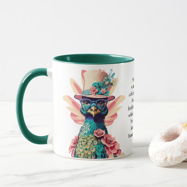 Mug Conseil Drôle D'Un Coq (Avec donut)