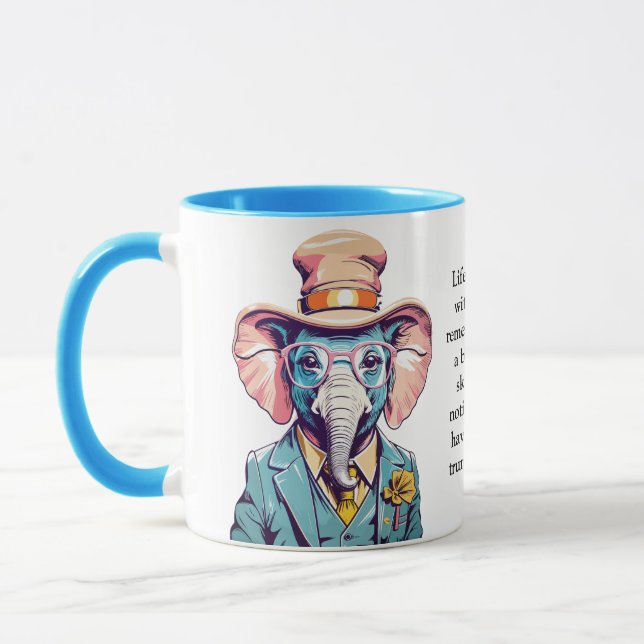 Mug Conseil Drôle D'Un Éléphant (Gauche)