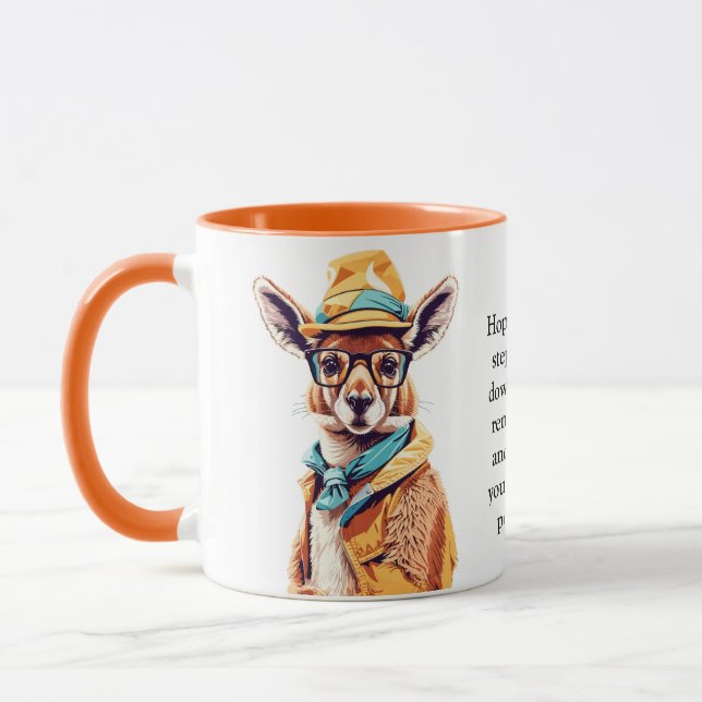 Mug Conseil Drôle D'Un Kangourou (Gauche)