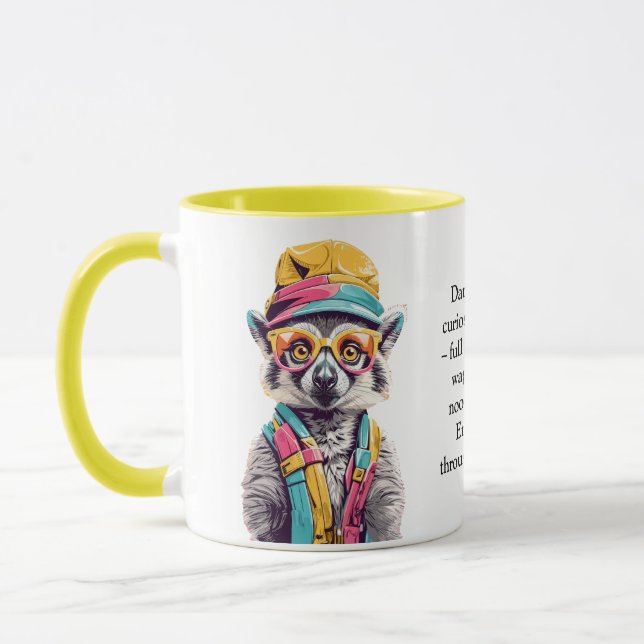 Mug Conseil Drôle D'Un Lemur (Gauche)