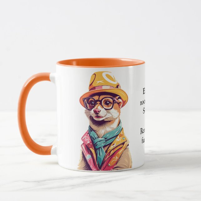 Mug Conseil Drôle D'Un Weasel (Gauche)