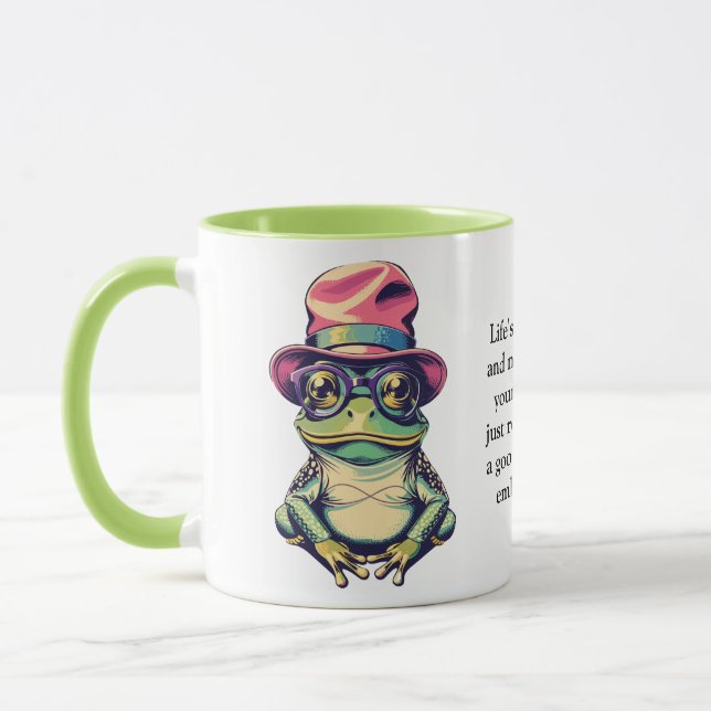 Mug Conseil Drôle D'Une Grenouille (Gauche)