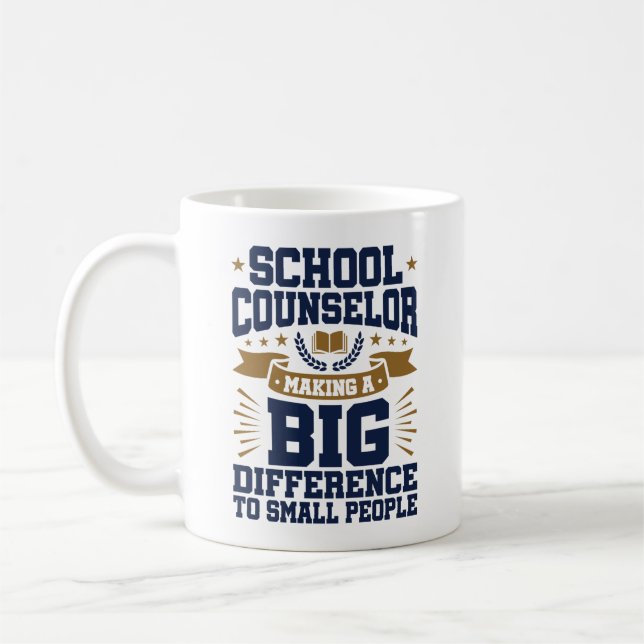 Mug Conseil scolaire Faire une grande différence Petit (Gauche)